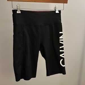 4/$20 Calvin Klein biker shorts size small, pocket on right hip